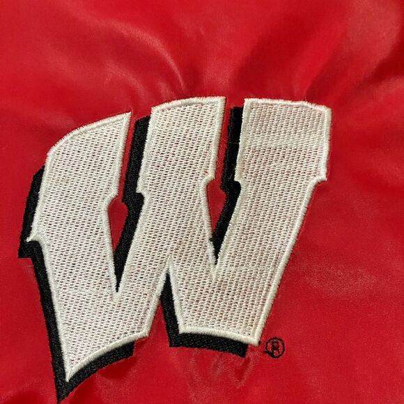 Vintage Steve & Barry's University of Wisconsin Badgers lined hooded jacket XL - Picture 3 of 16